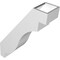 Ekena Millwork 5-in. W x 16-in. D x 22-in. H Copenhagen Architectural Grade PVC Knee Brace BRCP05X16X22CHG - alternate 2